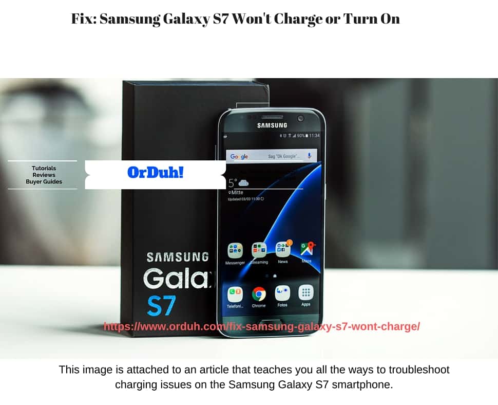 Samsung Galaxy S7 Won'T Charge, Galaxy S7 not charging, Galaxy S7 won't turn on