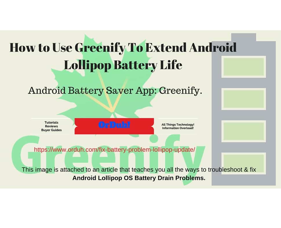 This image is attached to an article that teaches you all the ways to troubleshoot & fix Android Lollipop OS Battery Drain Problems.