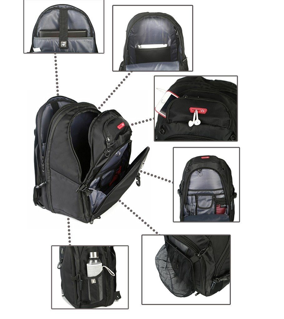 Victoriatourist V6020 Expandable Laptop Backpack - BEst Laptop Bag for Travel