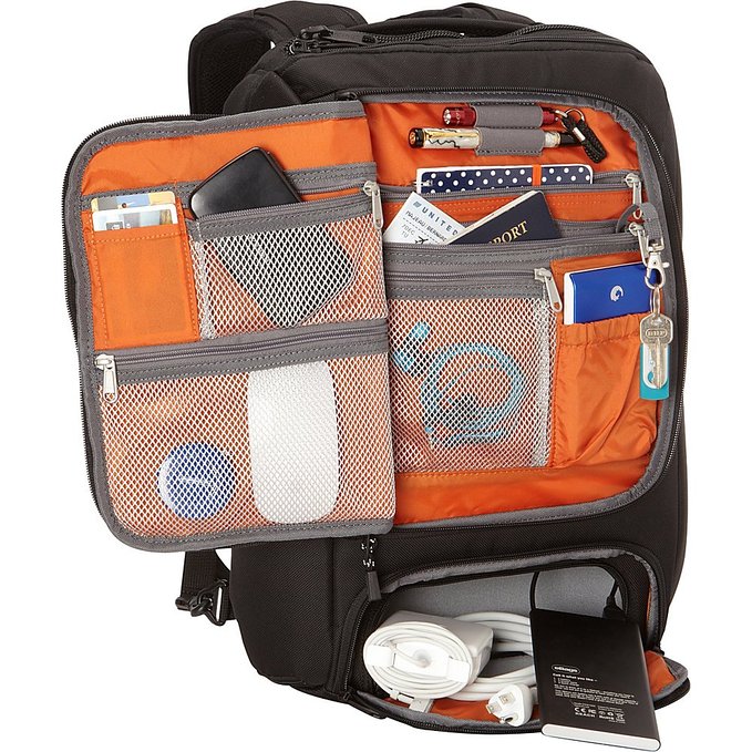 eBags TLS Professional Slim Business Laptop Backpack Interior - Best Laptop Backpacks for Business & Work