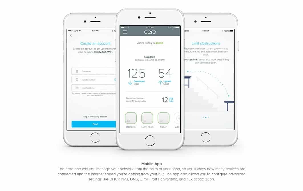 eero mobile app, eero router app