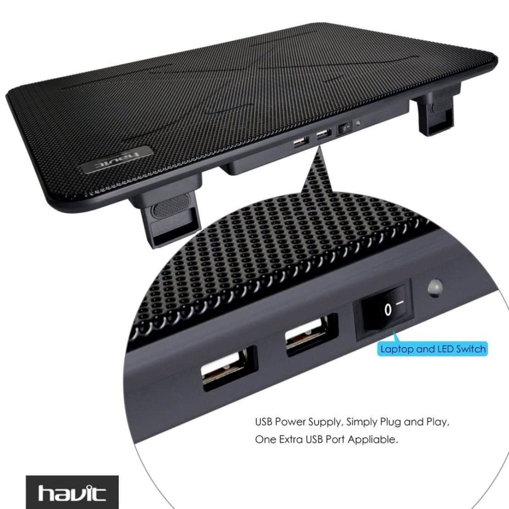 laptop cooler - laptop cooling pad - Havt HV F2056