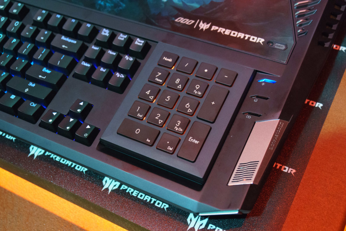 Acer Predator 21X Gaming Laptop - Number Pad,Acer Predator 21X Numerical Keyboard