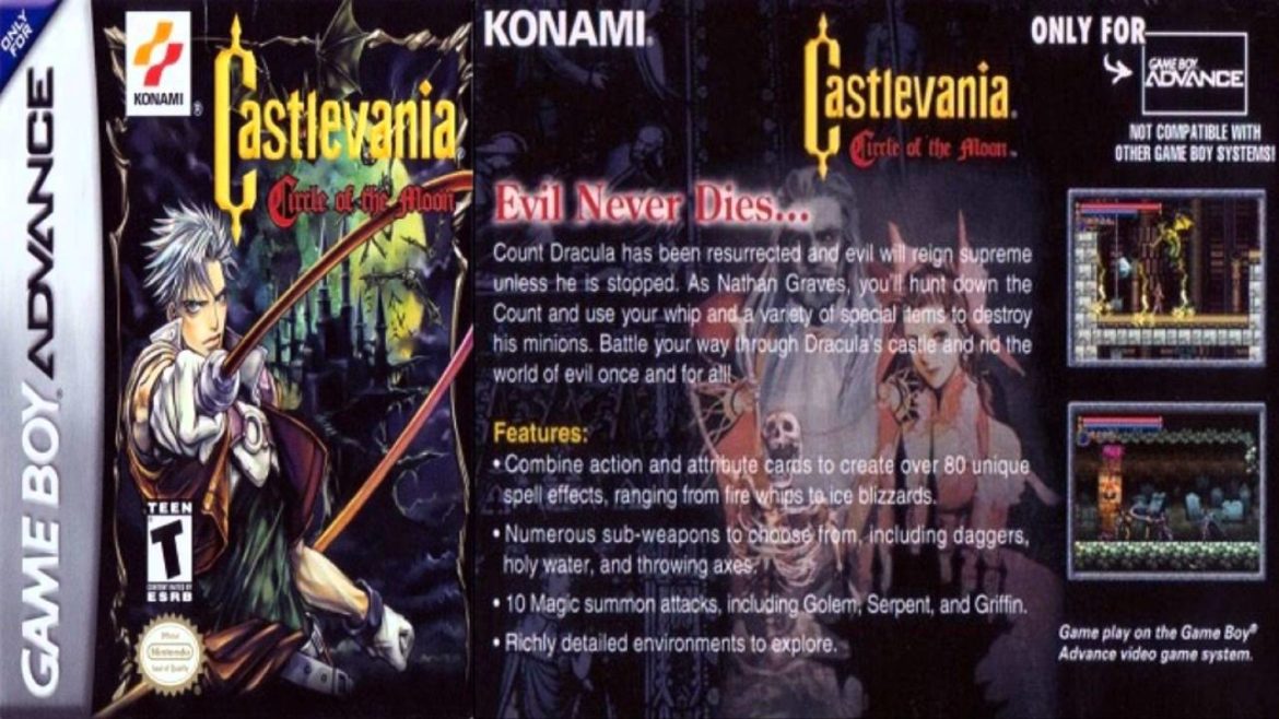 Castlevania Circle of the Moon - best game boy advance games