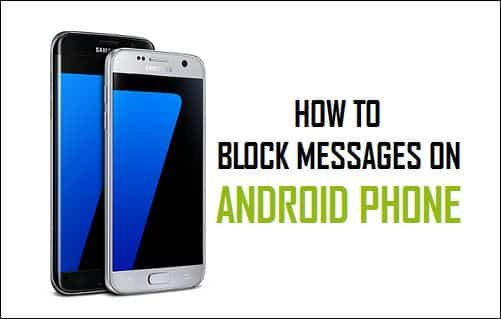 how to block text messages without a phone number