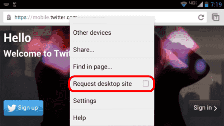 Request-desktop-site-option-twitter full site, twitter full site Android