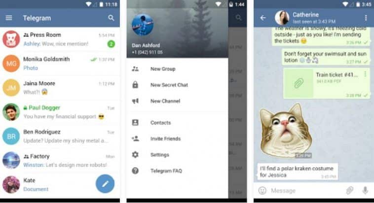 Telegram-messenger like kik