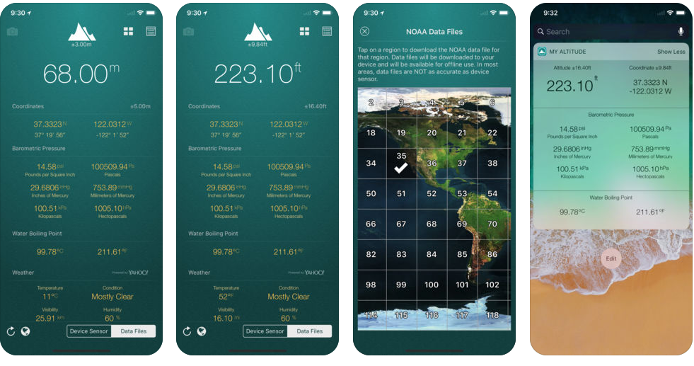elevation app - altitude apps for iphone