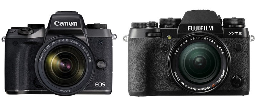 Canon M5 vs Fujifilm X-T2 – Comparison
