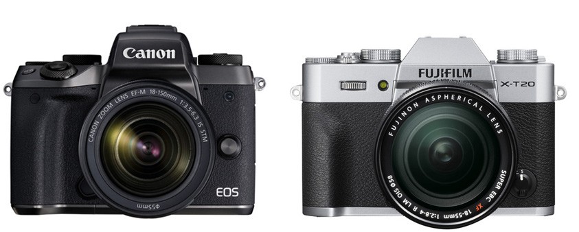 Canon M5 vs Fujifilm X-T20 – Comparison
