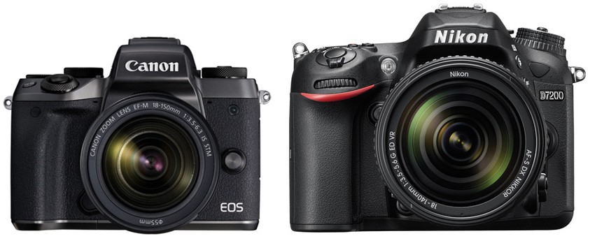 Canon M5 vs Nikon D7200: diferencias, similitudes, reseñas, videos