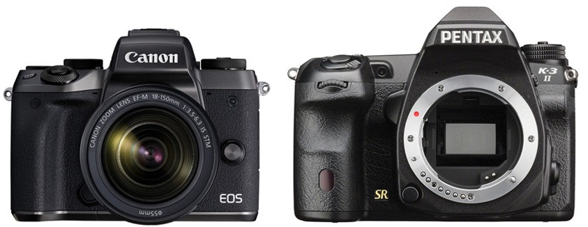 Canon M5 vs Pentax 3-K II: diferencias, similitudes, reseñas, videos