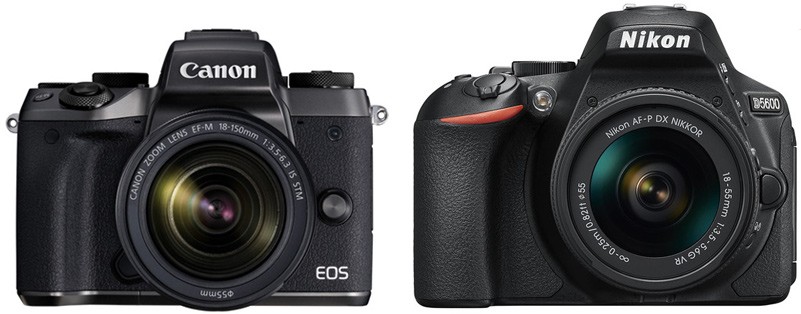 Canon M5 vs Nikon D5600