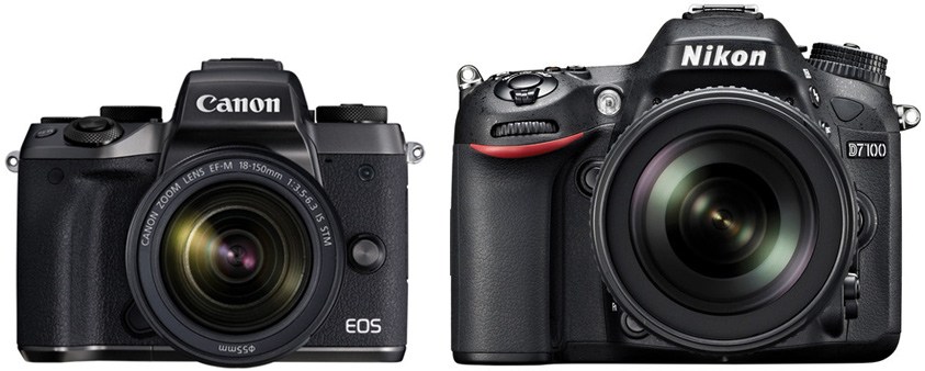 Canon M5 vs Nikon D7100