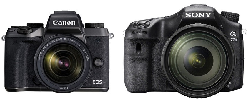 Canon M5 vs Sony A77 II – Comparison