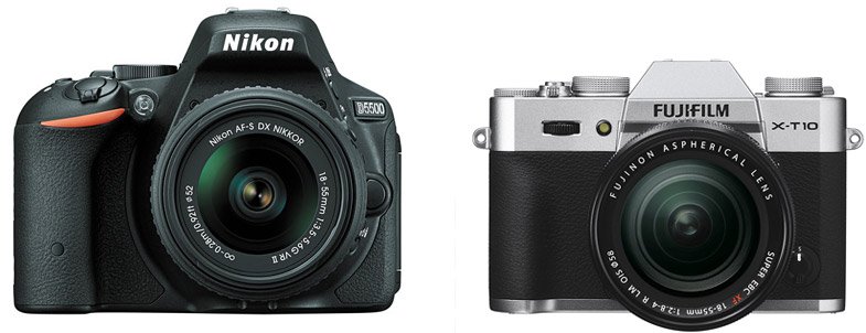 Nikon D5500 vs Fujifilm X-T10 – Comparison
