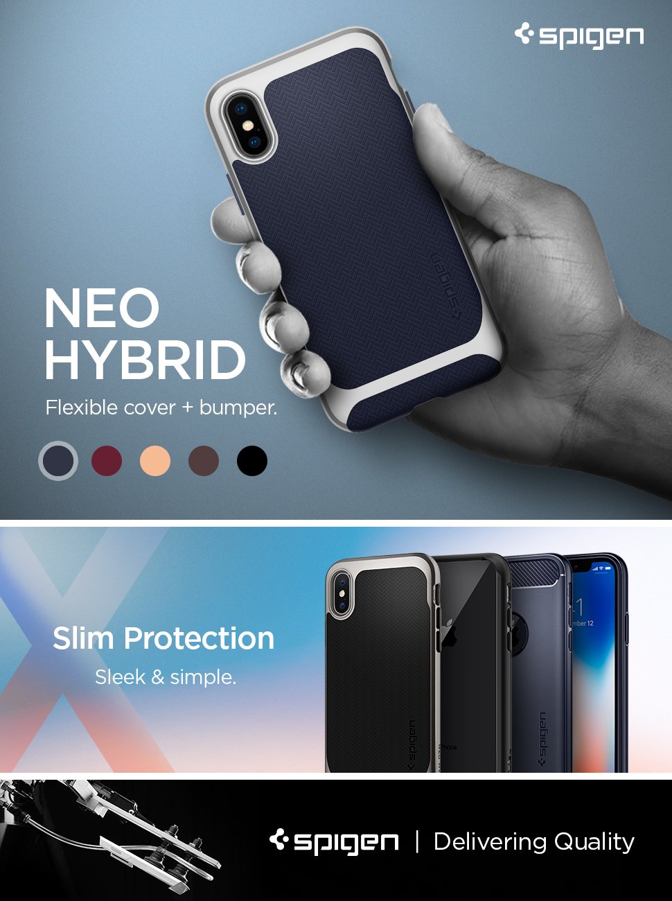 Spigen Neo Hybrid iPhone X Case 