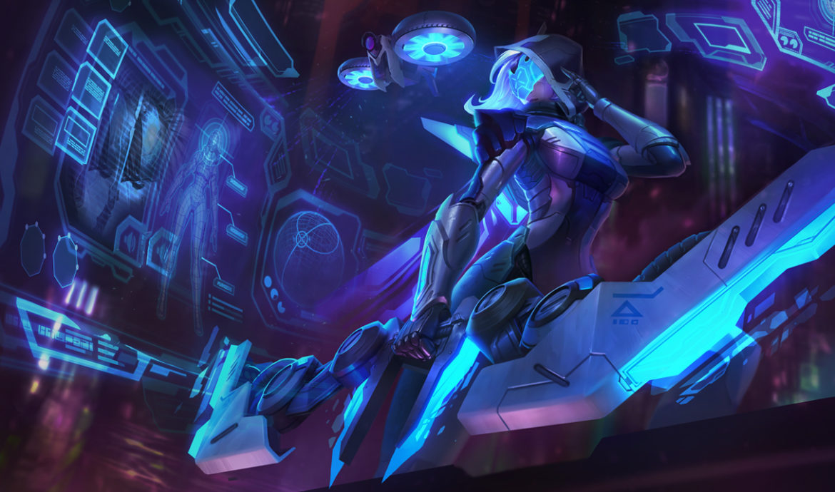 An image of Ashe in Project skin. This image is attached to an article that teaches how to counter Ashe.