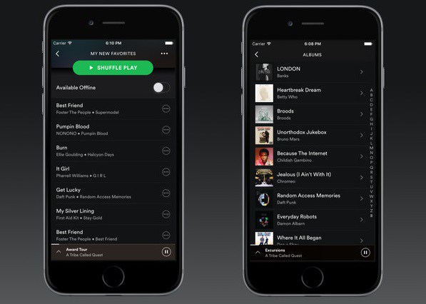 best offline music app - spotify