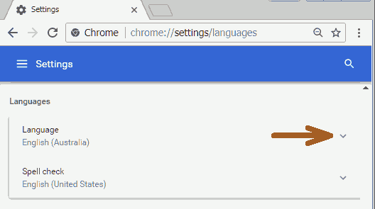 how can I change language in Google Chrome