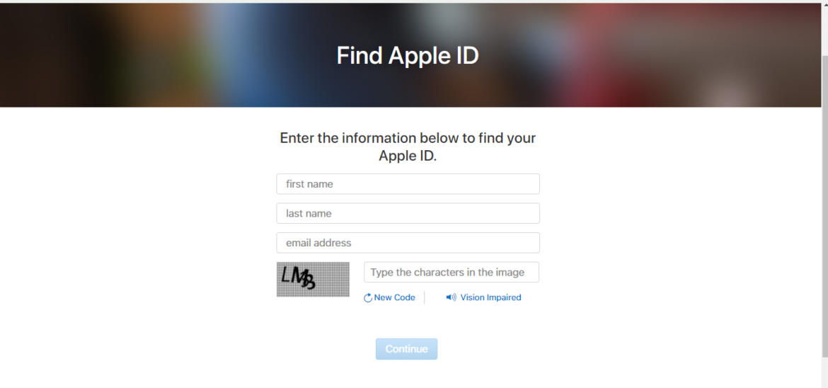 reset apple id iforgot.apple.com