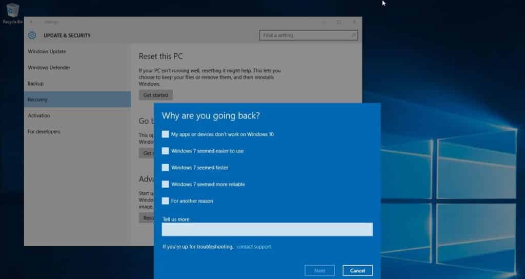 Quick & Easy Ways To Go Back To Windows 7 From Windows 10