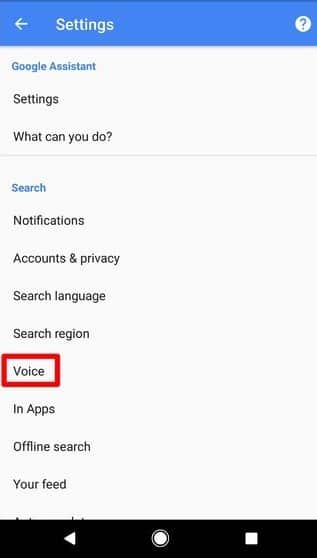 select voice in the Google App to turn off OK Goole