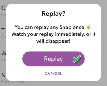 how to replay snaps on snapchat