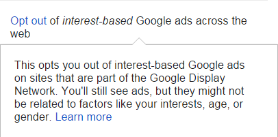 opt out of google ads