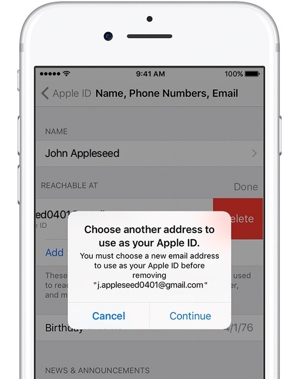 how to verify an email address for apple id