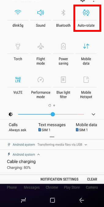 How To Disable Or Enable Screen Rotation On Galaxy S9
