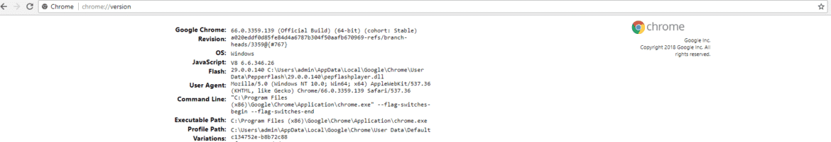 How To Find Google Chrome Version Number