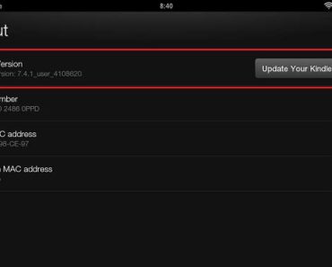 How To Find Kindle Fire MAC Address, Serial Number, OS Version