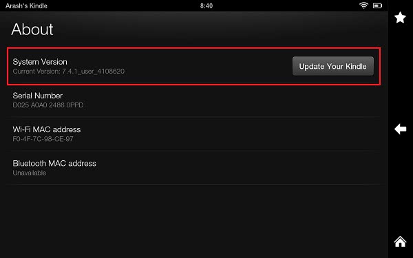 kindle fire 7 mac address