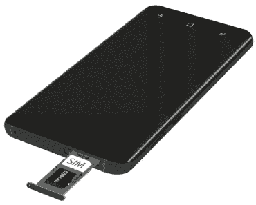 Galaxy S9 ejected SIM/SD Card Slot.