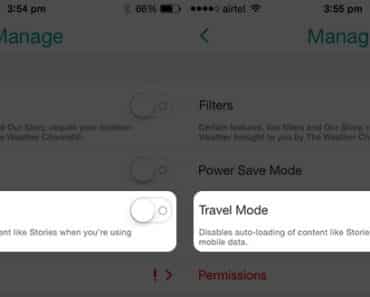 how to enable travel mode on snapchat