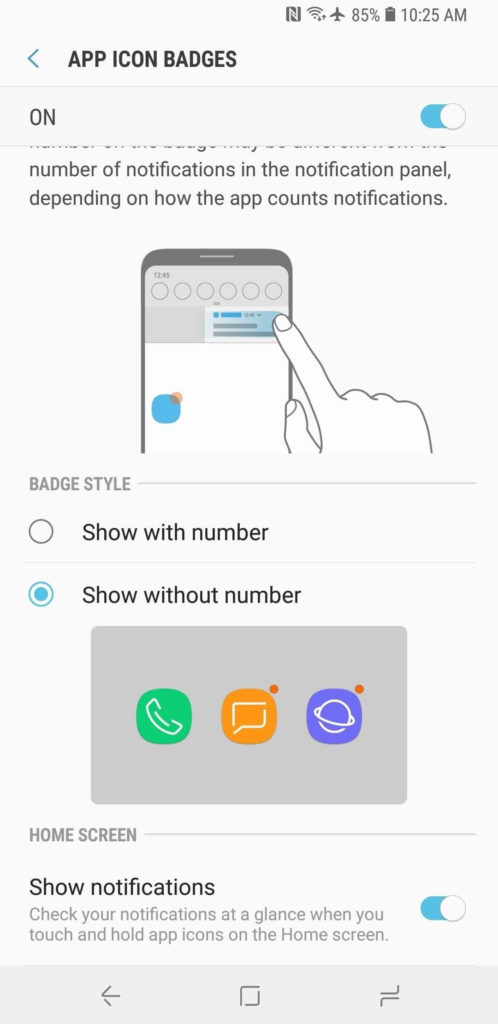 Show Notifications Without Numbers