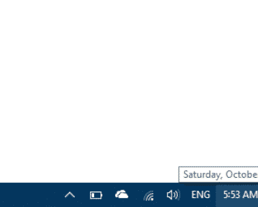 Windows 10: Fix Date Preview Does Not Pop Up On Mouse Hover