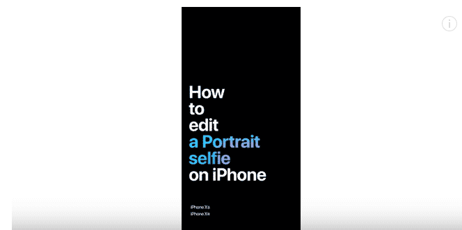 How to edit a Portrait selfie on iPhone — Apple