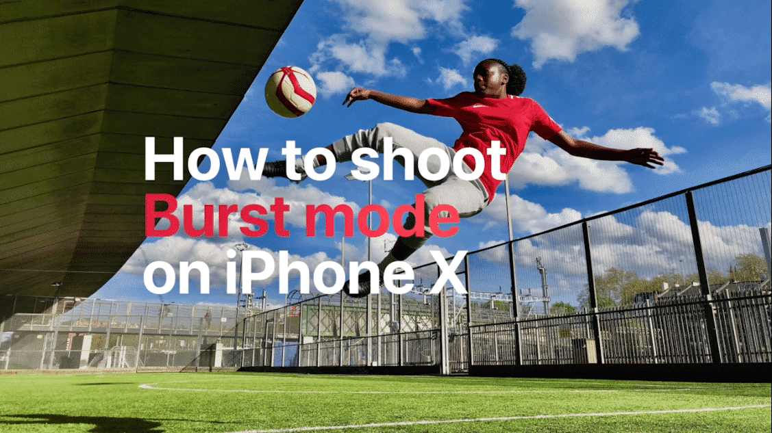 how to use iPhone burst mode to shoot burst images