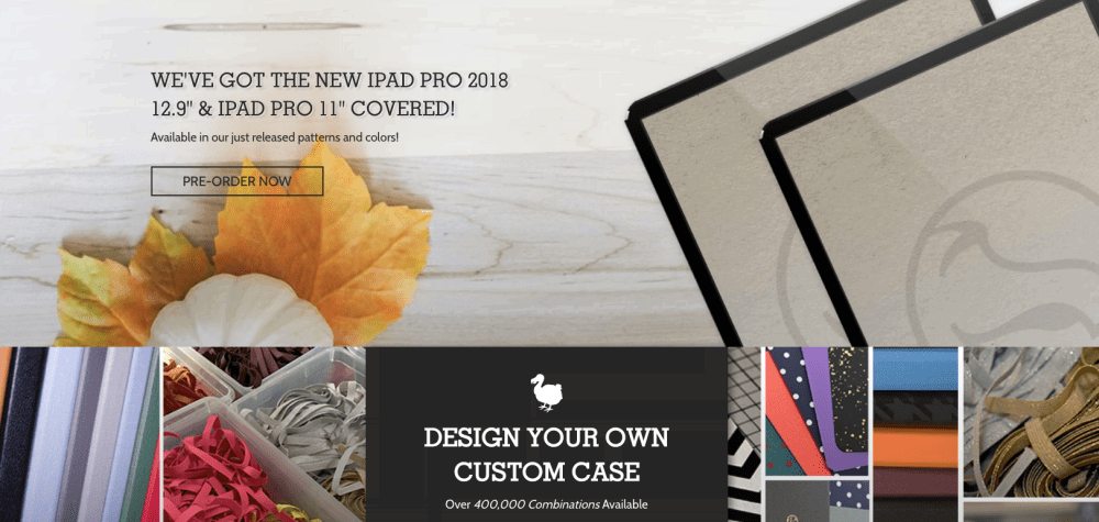 DoDoCase allows you to create your own custom iPad Pro case.