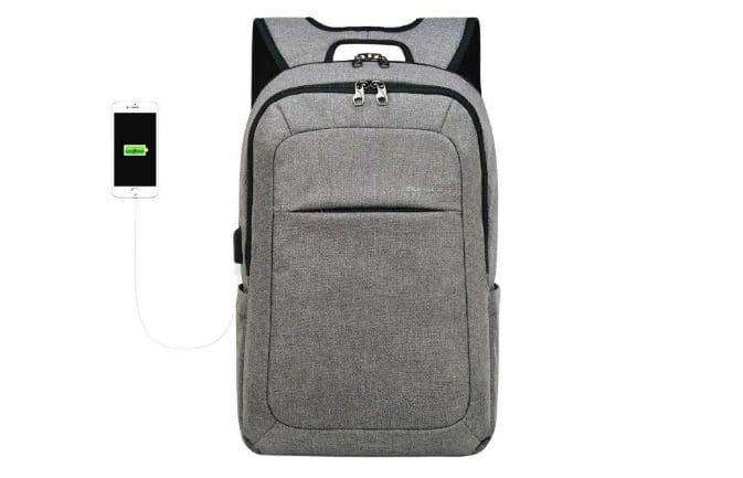 An image of the Kopack Slim Backpack with anti-theft laptop compartment. The image is part of a list of the 50+ Undeniably Savvy Laptop Backpacks For College Students.