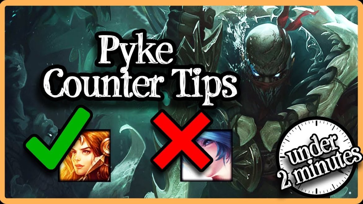 A tutorial on how to counter Pyke support, jungle, top, or other lane when playing League of Legends (LOL).