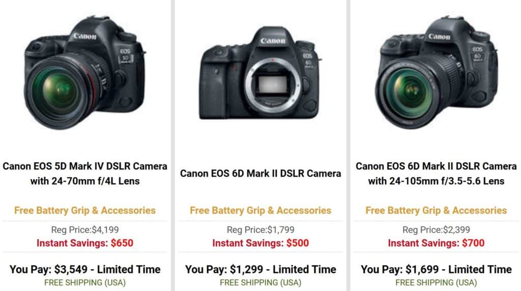 Canon Black Friday Camera Deals