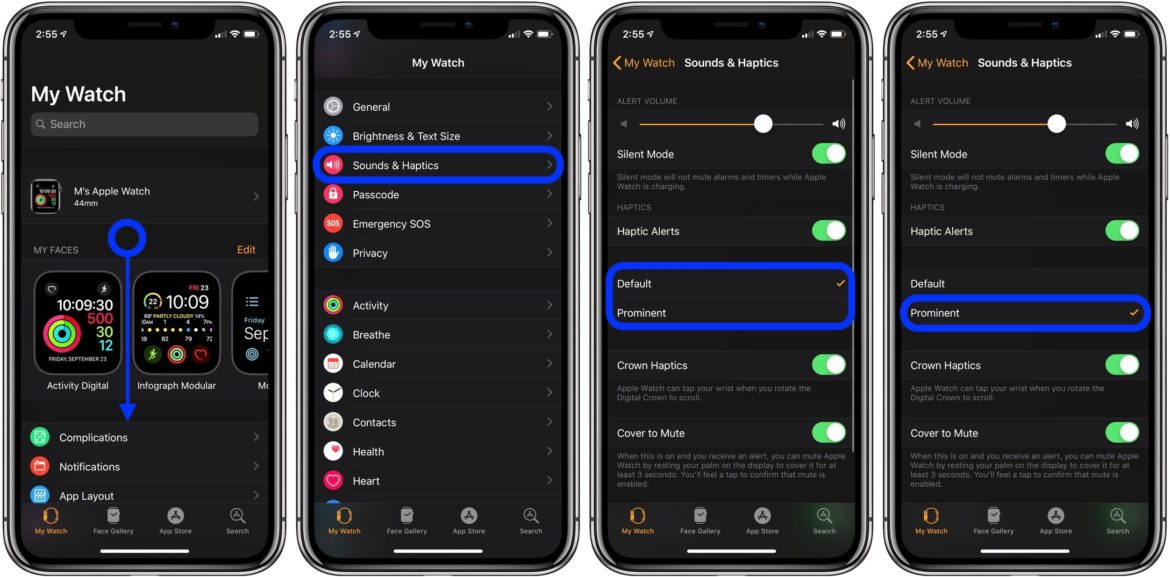 How To Turn Up Haptic Vibration Feedback On Apple Watch Using iPhone