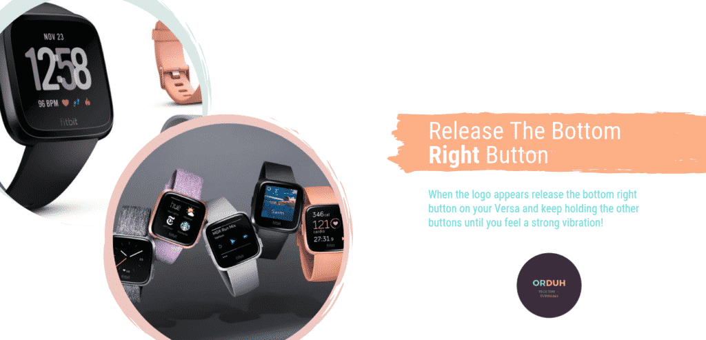 3 easy steps to factory reset Fitbit Versa - step 3