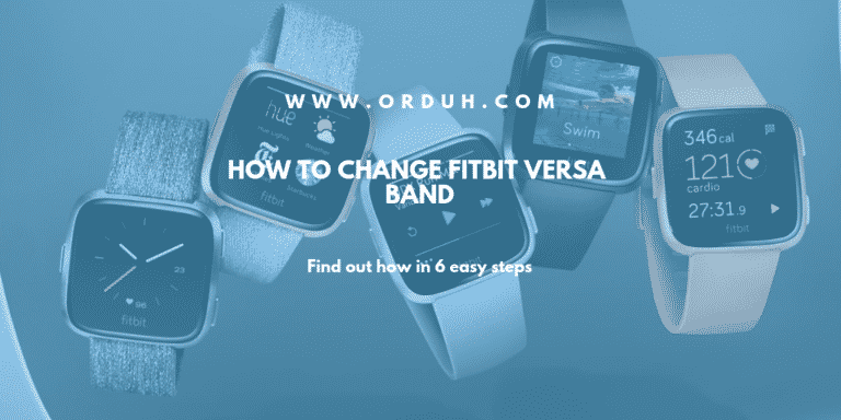 changing the fitbit versa band