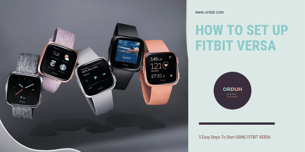 easy ways to set up fitbit versa