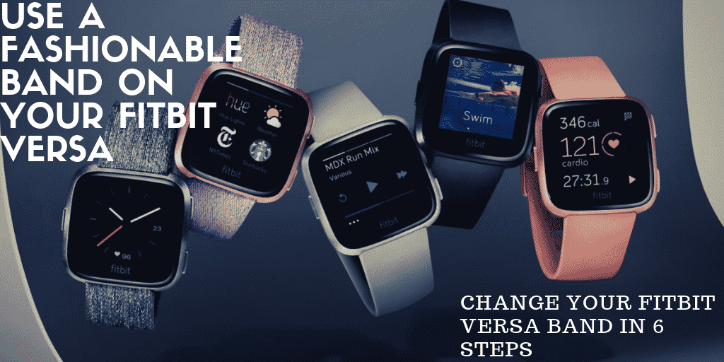 how to change the band on your Fitbit Versa