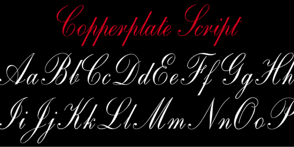 Copperplate script